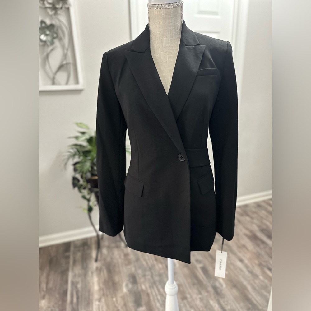 Calvin Klein Women’s Black Blazer Jacket Size 8